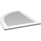 Ekena Millwork Quarter Round Top Left Surface Mount PVC Gable Vent w/ 3-1/2"W x 1"P Standard Frame, 30"W x 42"H GVPQL30X4201SN - alternate 5